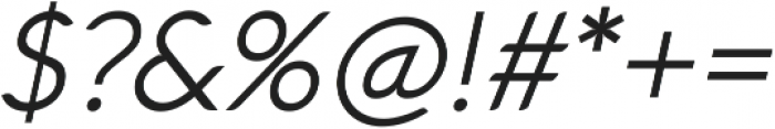 Aquawax Light Italic ttf (300) Font OTHER CHARS