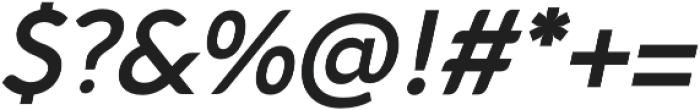 Aquawax Pro DemiBold Italic otf (600) Font OTHER CHARS