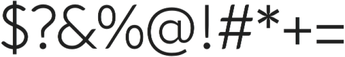 Aquawax Pro Light otf (300) Font OTHER CHARS