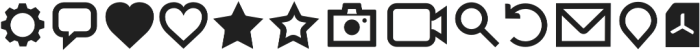 Aquawax Pro Pictograms DemiBold otf (600) Font UPPERCASE