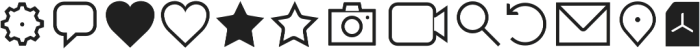 Aquawax Pro Pictograms Light otf (300) Font UPPERCASE