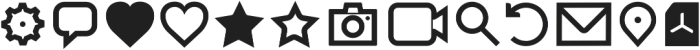 Aquawax Pro Pictograms Medium otf (500) Font LOWERCASE
