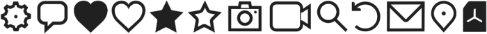 Aquawax Pro Pictograms otf (400) Font UPPERCASE