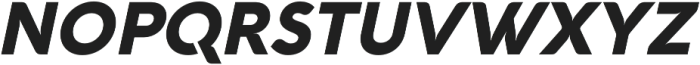 Aquawax Pro UltraBold Italic otf (700) Font UPPERCASE