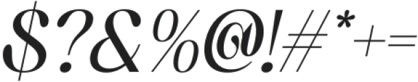 Aquene Italic otf (400) Font OTHER CHARS