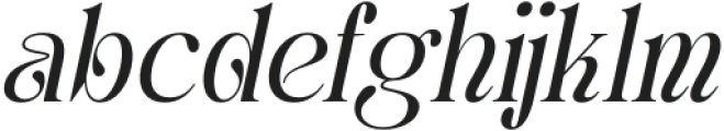 Aquene Italic otf (400) Font LOWERCASE