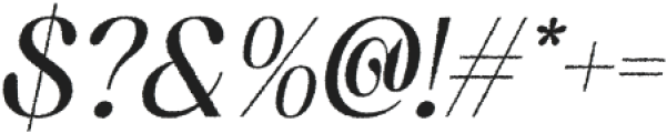 Aquene Rough Italic otf (400) Font OTHER CHARS