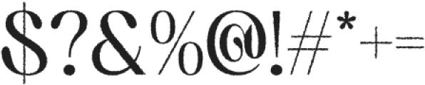 Aquene Rough Regular otf (400) Font OTHER CHARS