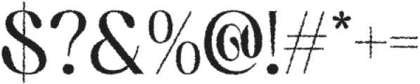 Aquene Rough otf (400) Font OTHER CHARS