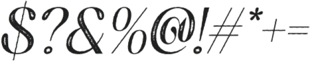 Aquene Stamp Italic otf (400) Font OTHER CHARS