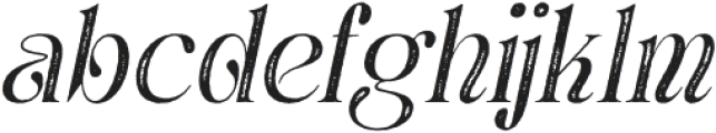 Aquene Stamp Italic otf (400) Font LOWERCASE