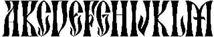 Aquenskov-Regular otf (400) Font UPPERCASE