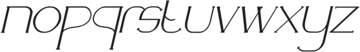 Aquera otf (400) Font LOWERCASE