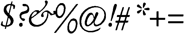 Aquila Regular otf (400) Font OTHER CHARS