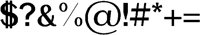 Aquila otf (400) Font OTHER CHARS