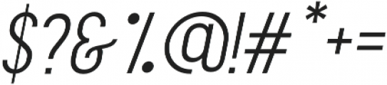 Aquilone Thin Italic otf (100) Font OTHER CHARS