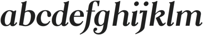 Aquina Display Bold Italic otf (700) Font LOWERCASE