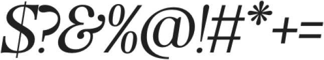 Aquina Display Italic otf (400) Font OTHER CHARS