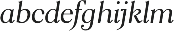 Aquina Display Italic otf (400) Font LOWERCASE