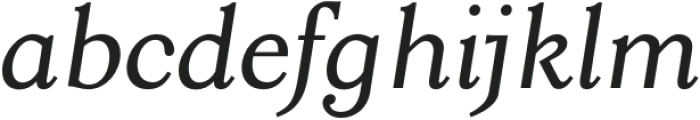 Aquina Text Italic otf (400) Font LOWERCASE