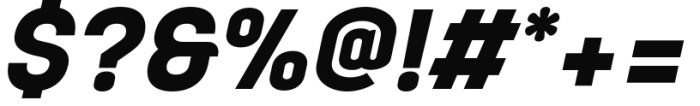 Aqueo Bold Italic Font OTHER CHARS