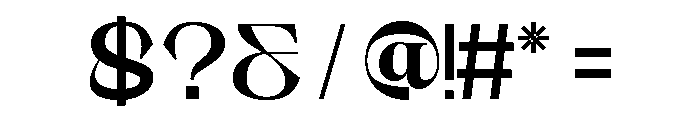 Aqila - Demo Version Regular Font OTHER CHARS