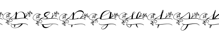 Aqille Monogram - Personal Use Font UPPERCASE
