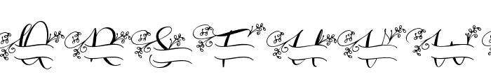Aqille Monogram - Personal Use Font UPPERCASE