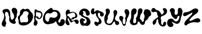 Aqua Monstera Font LOWERCASE