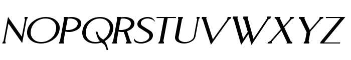 Aquaduct Italic Font UPPERCASE
