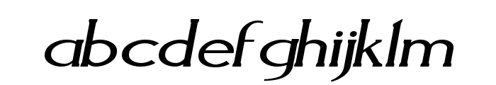 Aquaduct Italic Font LOWERCASE