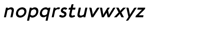 Aquawax Pro Demi Bold Italic Font LOWERCASE