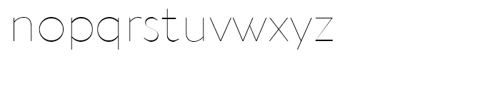 Aquawax Pro Thin Font LOWERCASE
