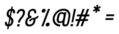 Aquilone Italic Font OTHER CHARS
