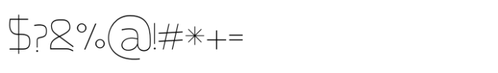 Aqeeq Rounded Pro Thin Font OTHER CHARS