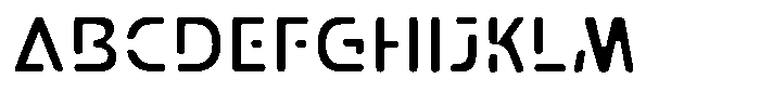 Aqeon Inline Font UPPERCASE