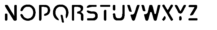 Aqeon Inline Font UPPERCASE