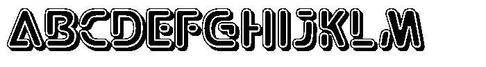 Aqeon Layered Font UPPERCASE