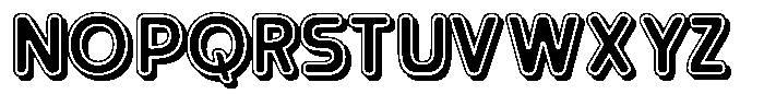Aqeon Layered Font LOWERCASE