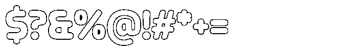 Aqeon Line Font OTHER CHARS
