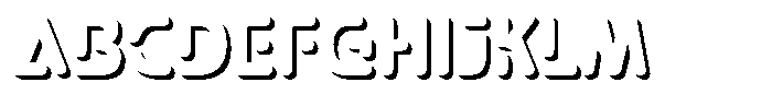 Aqeon Shadow Font UPPERCASE