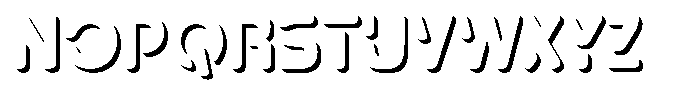 Aqeon Shadow Font UPPERCASE