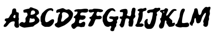 Aqren Distort Font UPPERCASE