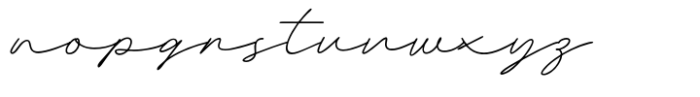 Aqualim Signature Font LOWERCASE