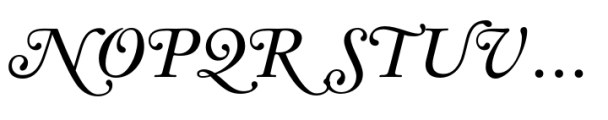 Aquamarine Swash Italic Font UPPERCASE