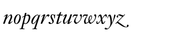 Aquamarine Swash Italic Font LOWERCASE