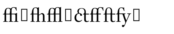 Aquamarine Titling Roman Ligatures Font OTHER CHARS