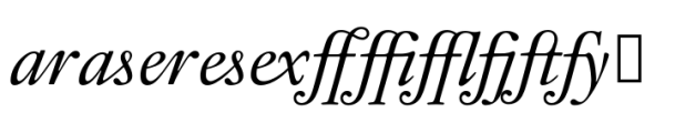 Aquamarine Titling Roman Ligatures Font UPPERCASE