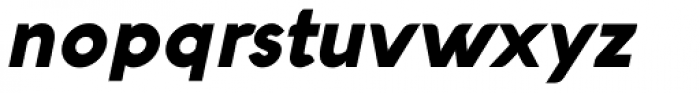 Aquawax Black Italic Font LOWERCASE