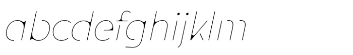 Aquawax Fx Space Thin Italic Font LOWERCASE